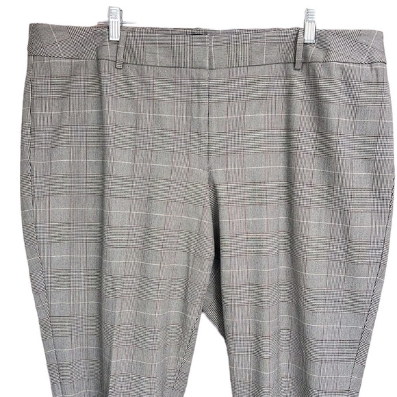 Talbots Windowpane Print Trousers - Picture 3 of 6